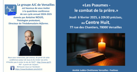 Conférence « Les Psaumes – le combat de la prière »